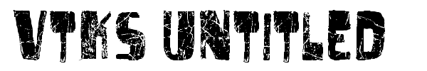 Vtks Untitled font preview